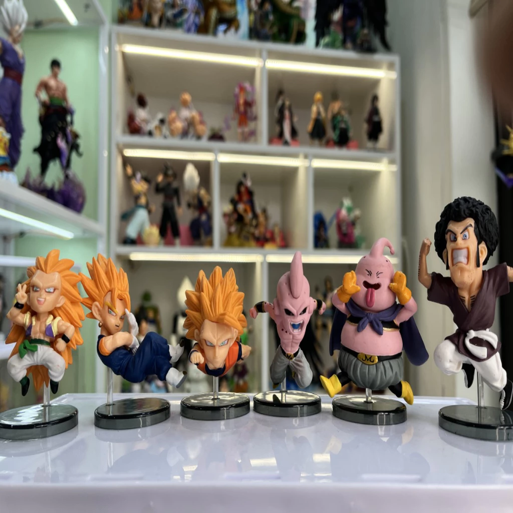 Mô hình figure DragonBall - mô hình nhân vật dragonball bộ 6 chibi tạo dáng cực ngầu hộp màu từng figure