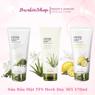 Sữa Rửa Mặt Tạo Bọt Herb Day 365 Master Blending Foaming Cleanser The Face Shop 170ml