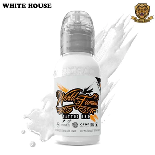 Mực xăm tattoo World Famous tông màu TRẮNG (WHITE) chai 1oz/2oz/4oz/8oz