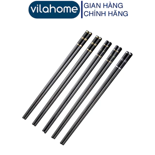 Đũa Nhựa VilaHome, Bộ 10 Đôi Đũa Nhựa Hoa Văn Không Phai Màu Chịu Nhiệt Không Cong Vênh. Đũa 5316