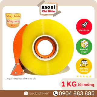 Băng dính 1KG lõi mỏng - Băng keo đóng hàng giá rẻ - baobichikien