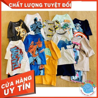 Bộ cotton siêu nhân bé trai 2023