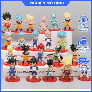 Mô hình nhân vật Bảy Viên Ngọc Rồng Ver2 Goku Gogeta Shenron Gohan Frieza Vegeta Super Saiyan God SSJ  Dragon Ball