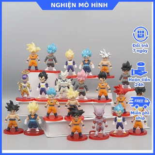 Mô hình nhân vật Bảy Viên Ngọc Rồng Ver1 Goku Gogeta Shenron Gohan Frieza Vegeta Super Saiyan God SSJ  Dragon Ball