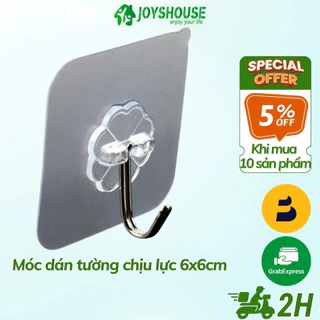 Móc dán tường chịu lực siêu dính trong suốt 6x6cm JOYSHOUSE