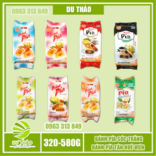 Bánh pía Tân Huê Viên Sầu Riêng Trứng Muối, đặc sản Sóc Trăng, gói 4 bánh làm quà tặng, đặc sản Việt Nam