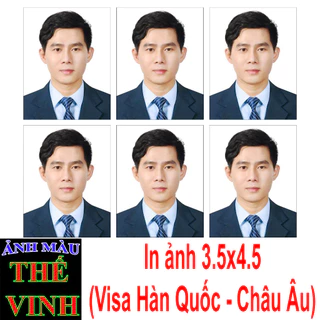 In Ảnh Thẻ 3.5x4.5 Visa Hàn Quốc – Châu Âu Chất Lượng Cao, Màu Đẹp, Giao Nhanh 30 Phút Tại TP.HCM - Ảnh Màu Thế Vinh