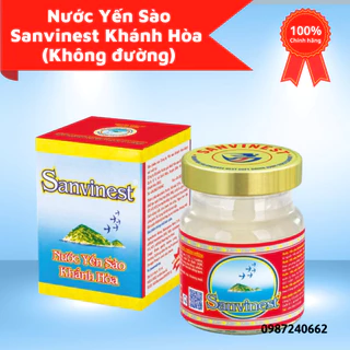 Nước Yến Sào KHÁNH HÒA SANEST Cao Cấp - Không Đường - Lọ 70ml