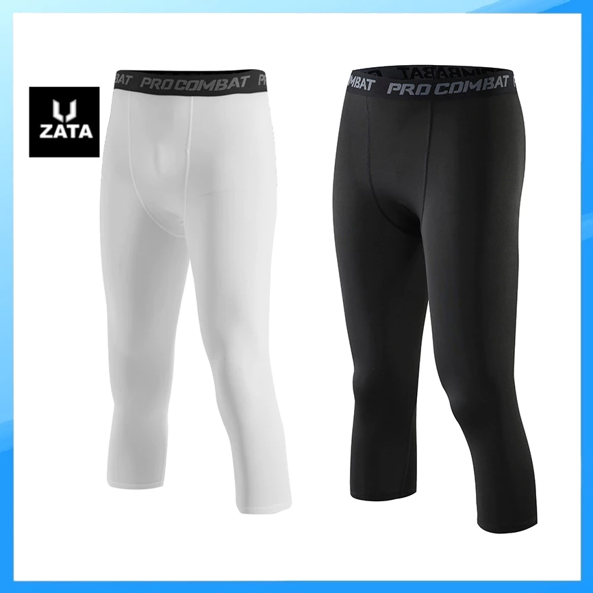 Quần Legging giữ nhiệt nam lửng 3/4 Pro Combat