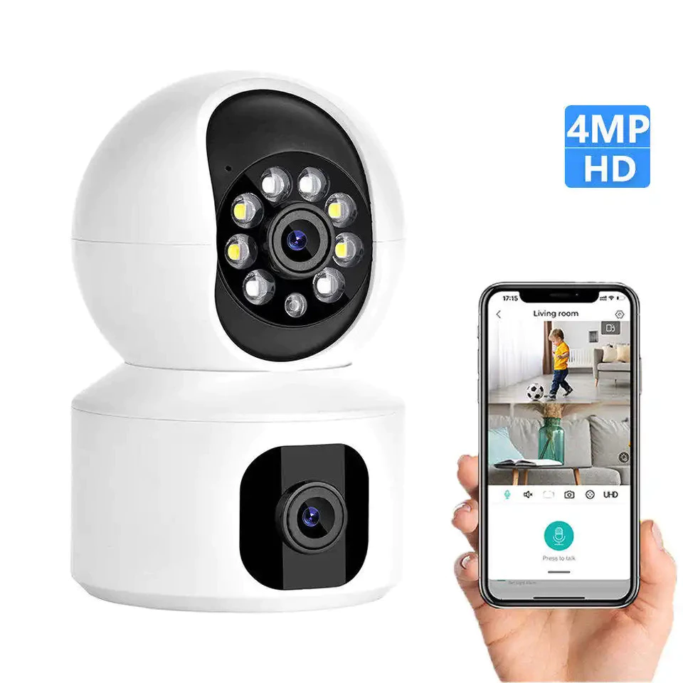 Camera WiFi Yoosee 2 Mắt Kép YS2304 - 4.0Mpx, Siêu Sắc Nét Ban Đêm Có Màu