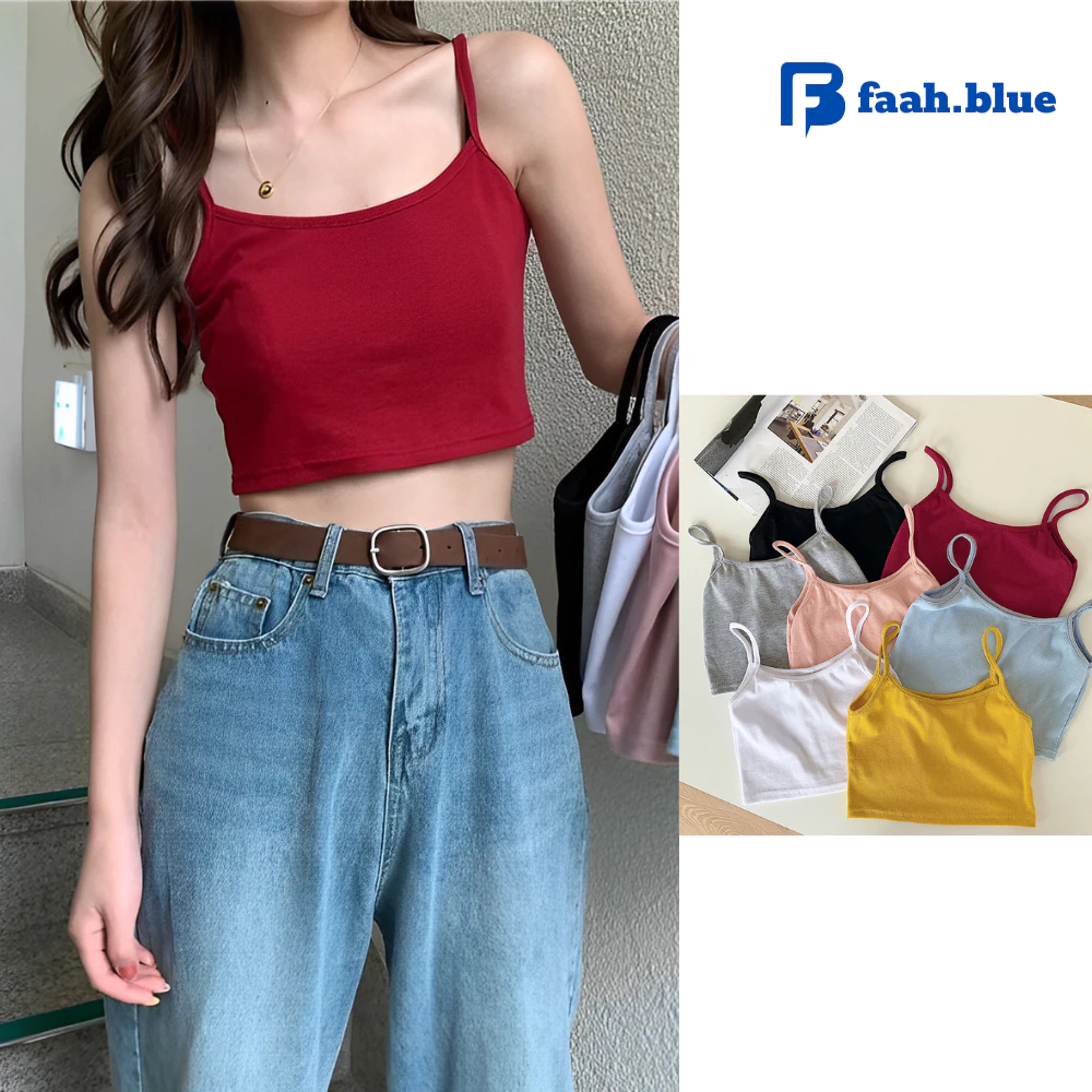 Áo 2 Dây Croptop Mùa Hè Madela Chất Thun Co Giãn, Áo Thun Croptop Ngắn 2 Hai Dây Dáng Ôm Nữ