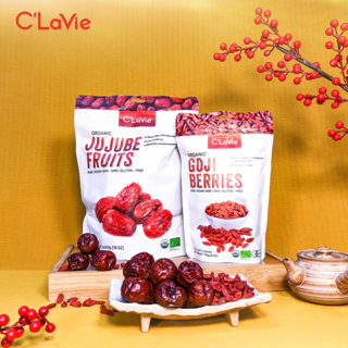 Táo đỏ và Kỷ tử thượng hạng hữu cơ loại 1 C'LaVie 450g - 💯 tự nhiên không biến đổi gen nhập chính hãng