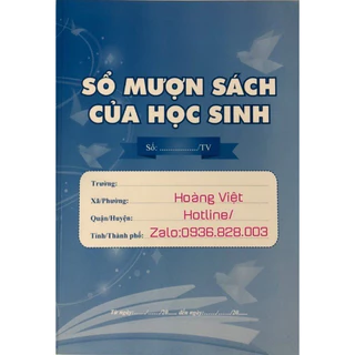 Sổ Mượn Sách Của Học Sinh