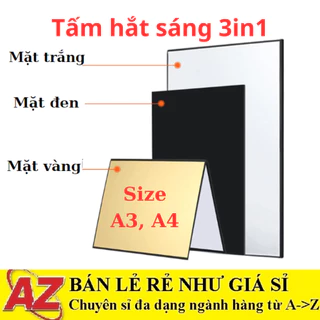 Tấm Hắt Sáng 3In1 Size A3, A4, Miếng Hắt Sáng Chụp Sản Phẩm Chuyên Dụng