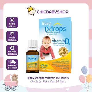 Baby Ddrops Vitamin D3 Drop 90 Giọt Canada Cho Bé - Date 2025