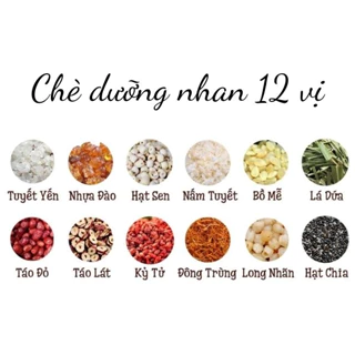 Nguyên liệu nấu CHÈ DƯỠNG NHAN 20Gr tự chọn - Bếp Bà Ngoại