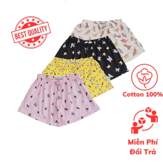 ( Chọn Mẫu ) Quần Đùi Nữ Thun Cotton Mặc Nhà, Ngủ Thoáng Mát, Thấm Hút, Co Giãn