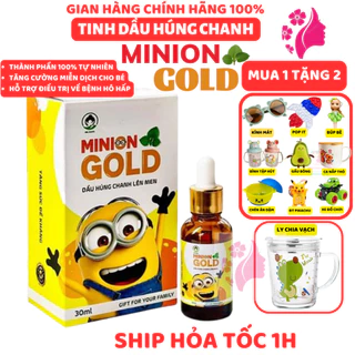 Tinh Dầu Húng Chanh Minion 🔥MUA 1 TẶNG 1🔥 giúp bé hết ho , hết sổ mũi , tăng đề kháng