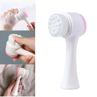 Cọ rửa mặt 2 đầu massage da mật, chất liệu silicon mềm mại, giúp tán đều sữa rửa mặt, không làm tổn thương da