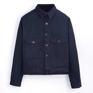 Áo khoác Amand Khaki Trucker Jacket - Navy