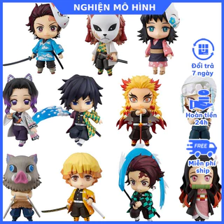 Mô hình Nendoroid chất lượng cao Thanh gươm diệt quỷ Tanjirou Nezuko Zenitsu Shinobu Rengoku Giyuu Kimetsu No Yaiba