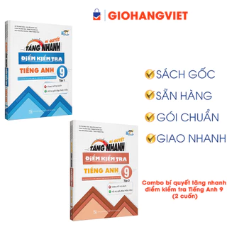 Sách - Combo bí quyết tăng nhanh điểm kiểm tra Tiếng Anh 9 (2 cuốn)