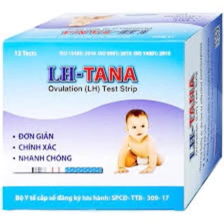 Hộp 12 que thử rụng trứng LH tana nhanh, chính xác