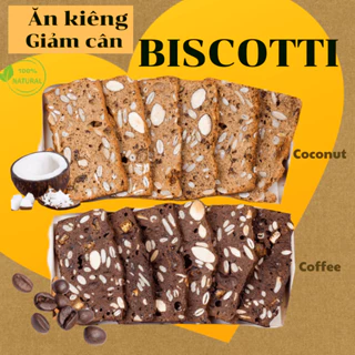 Bánh Biscotti ăn kiêng, giảm cân vị Cafe/Dừa. 250g