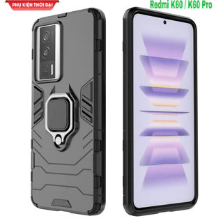 Ốp lưng Redmi K60 / K60 Pro / Poco F5 Pro / K60E / K70 / K70 Pro Iron Man Iring chống sốc giá đỡ mặt lưng xem phim