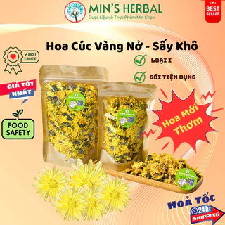 Hoa cúc vàng nở sấy khô Thanh nhiệt giải độc Mát gan Giảm căng thẳng