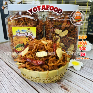 1Kg Khô Heo Cháy Tỏi (Thơm ngon – đậm vị) đồ ăn vặt từ Yotafood