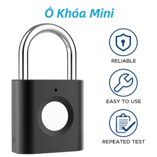 🔒Bảo hành miễn phí🔒ổ khoá vân tay Không thấm nước Mini Lock thích hợp cho hành lý, tủ khóa khóa móc VS Ổ khóa mã số