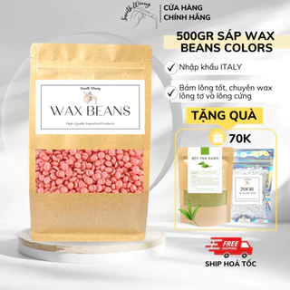 500GR SÁP WAX LÔNG NÓNG WAX BEAN TẨY LÔNG TRIỆT LÔNG NHẬP KHẨU TẶNG QUE WAX