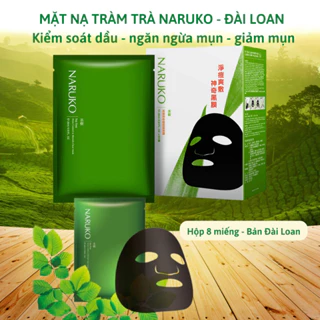 Hộp 8 miếng mặt nạ kiểm soát dầu và mụn trà tràm Naruko Tea Tree 26ml/m (Bản Đài)