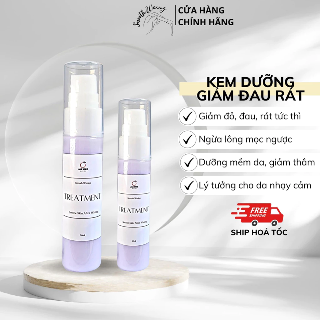 KEM DƯỠNG GIẢM ĐAU, GIẢM ĐỎ RÁT NGỪA VIÊM NANG LÔNG SAU WAX LÔNG TẨY LÔNG