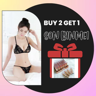 Set bộ bikini ren 2 mảnh lọt khe sexy, quyến rũ