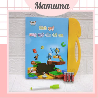[Mới nhất] Sách nói điện tử sách quý song ngữ Anh - Việt cho bé giúp trẻ em học tốt tiếng Anh đồ chơi âm thanh - Mamuma
