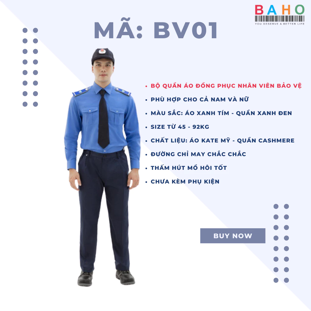 BỘ QUẦN ÁO CHO NHÂN VIÊN CÔNG TY BẢO VỆ VẢI CASIMIA MỀM MÁT CỰC BỀN GIÁ CỰC TỐT TAY DÀI + NGẮN BV01