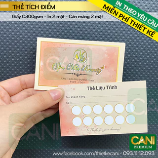 1000c - 2000c In theo yêu cầu (MẪU RIÊNG) Namecard Tag giấy Thẻ tích điểm Danh thiếp Voucher Thiệp cảm ơn Card visit