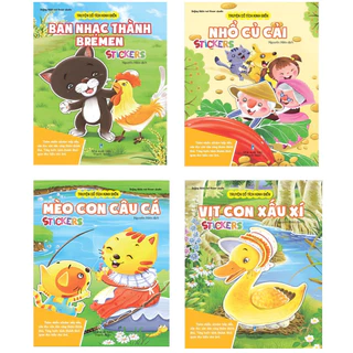 Sách - Combo 4 cuốn - Truyện Cổ Tích Kinh Điển Stickers - Ndbooks