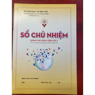 Sổ chủ nhiệm lớp 3