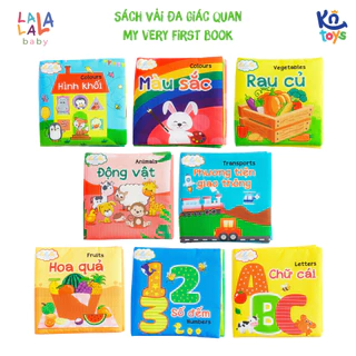 Sách Vải Đa Tương Tác Kích Thích Thị Giác Cho Bé Sơ Sinh My Very First Book - Lalala Baby (Nhiều chủ đề)