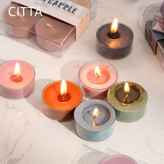 Set 4 Nến Thơm Tealight CITTA Sáp Đậu Nành Không Khói Quà Tặng Ý Nghĩa