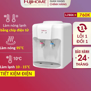 Cây nước nóng lạnh để bàn Nhập Khẩu Fujihome WD5510E, máy nước nóng lạnh uống trực tiếp dispenser water