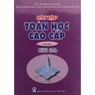 Sách - Bài tập Toán học cao cấp Tập 2: Giải tích