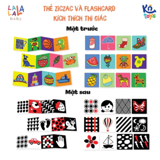 Bộ Thẻ Ziczac và Flashcards Kích Thích Thị Giác Cho Trẻ Sơ Sinh - Lalala Baby