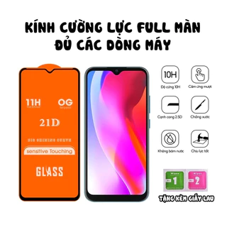 Cường lực Full màn 21d Realme 9 pro Narzo 50i prime C35 Narzo 30A C30S C33 Q Q3S Q2 Pro C30S Q2i V3 V5 8 pro…..