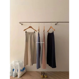 Quần Linen culottes cạp lệch chun sau 20012 IMISS