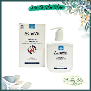 [200mL] Sữa rửa mặt dành cho da mụn ACNEVIT Anti-Acne Cleansing Gel