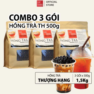 COMBO 3 Hồng Trà (Trà Đen) Nguyên Liệu Làm Trà Sữa Trân Châu THƯỢNG HẠNG 500g